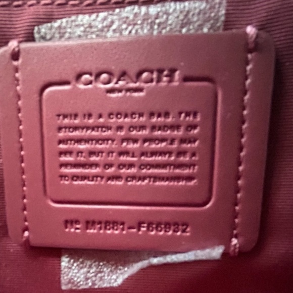 New Coach ostrich-embossed satchel / crossbody bag / shoulder bag - Picture 4 of 16